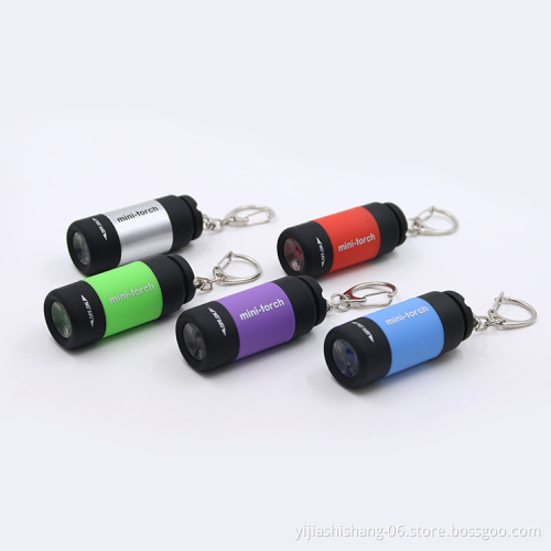 Yj FASHION Promotional Gifts Mini Led flashlight Keychain Projector Torch flashlight LED Keychain Type Custom Logo Torch